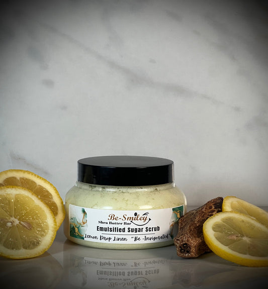Lemon Drop Linen Emulsified Sugar Scrub