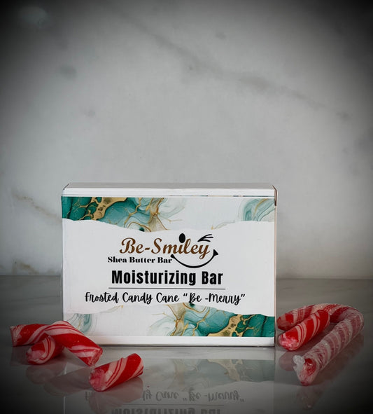 Frosted Candy Cane Moisturizing Bar